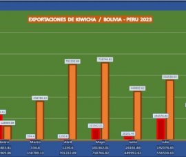 EXPORTACIONES DE KIWICHA 2023 / PERU VS BOLIVIA  / FOB